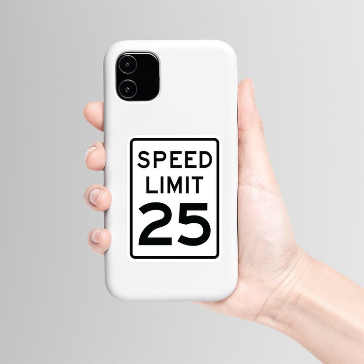 استیکر لپ تاپ و موبایل بووم طرح نوشته مدل Speed Limit کد BM40