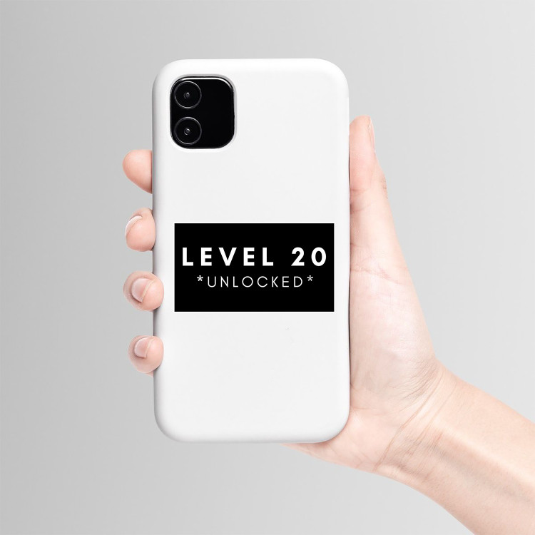 استیکر لپ تاپ و موبایل بووم طرح نوشته مدل lvl20 کد BM9
