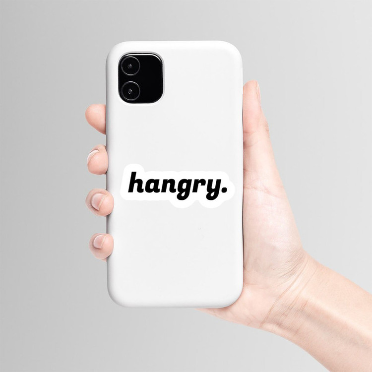 استیکر لپ تاپ و موبایل بووم طرح نوشته مدل Hungry کد BM25