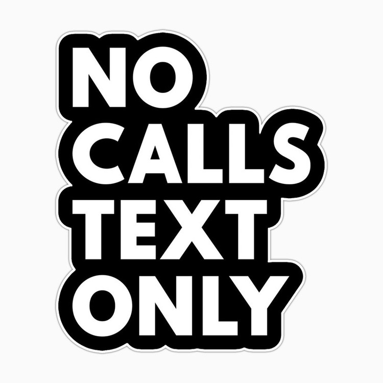 استیکر لپ تاپ و موبایل بووم طرح نوشته مدل Dont Call کد BM12