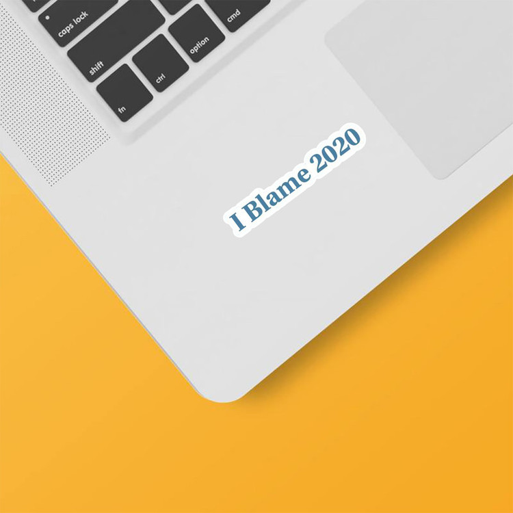 استیکر لپ تاپ و موبایل بووم طرح نوشته مدل 2020 کد BM11