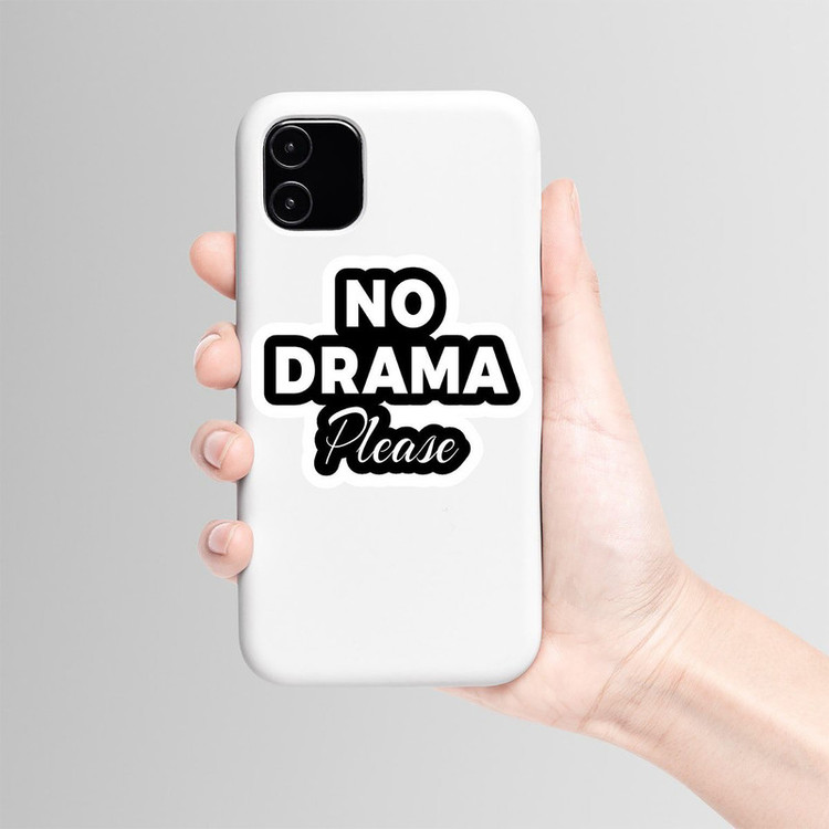 استیکر لپ تاپ و موبایل بووم طرح No Drama کد CP16