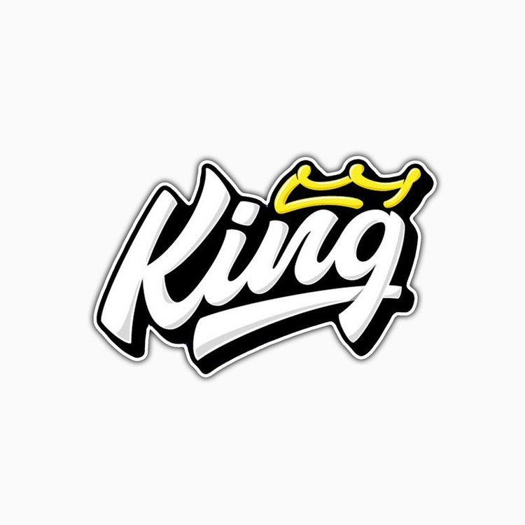 استیکر لپ تاپ و موبایل بووم طرح King کد CP45