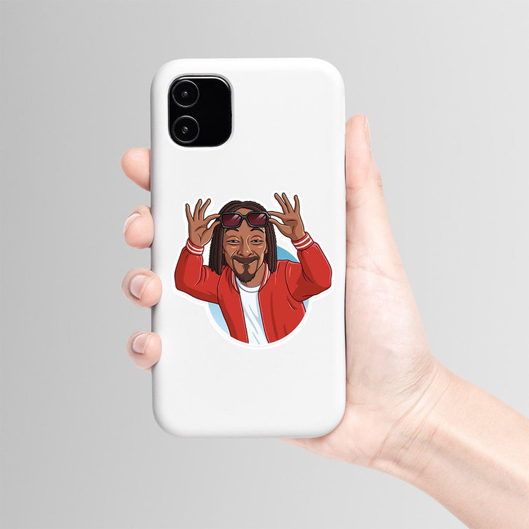 استیکر لپ تاپ و موبایل بووم طرح خواننده معروف مدل Snoop کد CP44