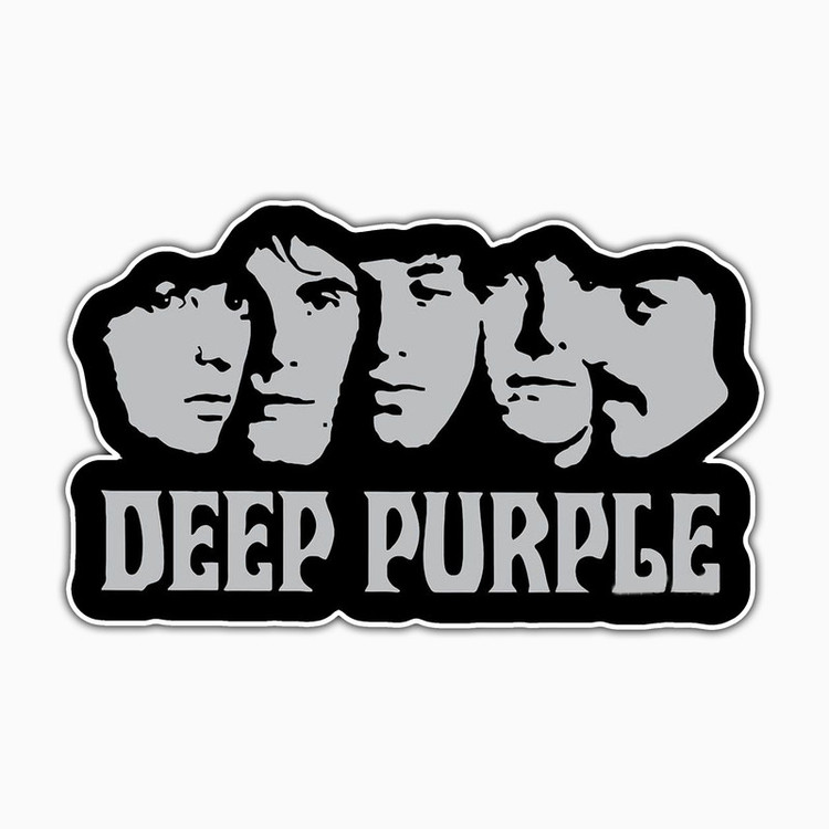 استیکر لپ تاپ و موبایل بووم طرح Deep Purple کد CP30