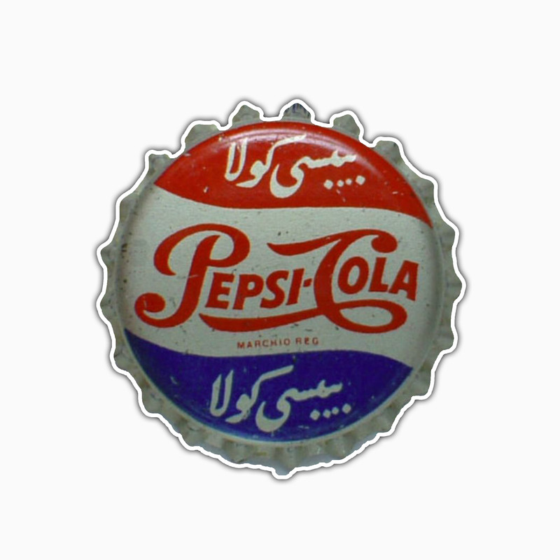 استیکر لپ تاپ و موبایل بووم طرح تشتک پپسی کولا کد TR96