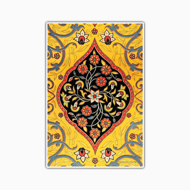 استیکر لپ تاپ و موبایل بووم طرح عصر هنری ایرانی کد TR69