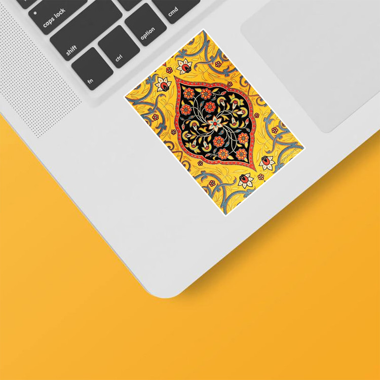استیکر لپ تاپ و موبایل بووم طرح عصر هنری ایرانی کد TR69