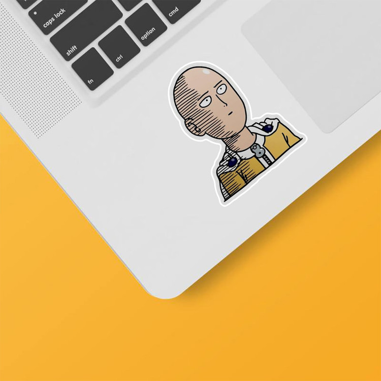 استیکر لپ تاپ و موبایل بووم طرح Anime One Punch Man مدل Saitama کد TRW133