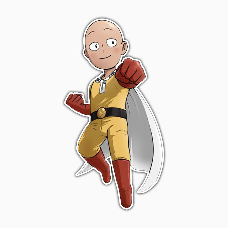 استیکر لپ تاپ و موبایل بووم طرح Anime One Punch Man مدل Saitama کد TR131