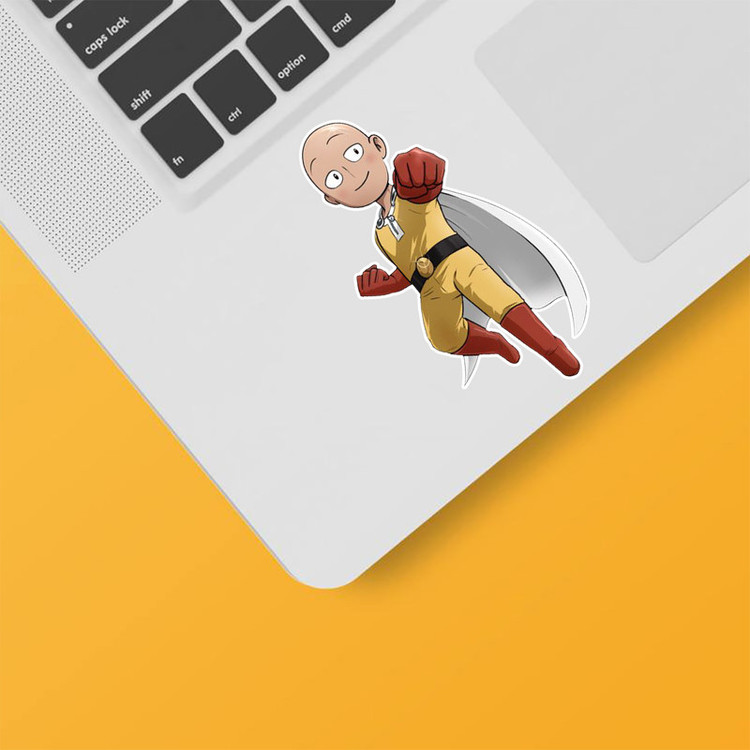 استیکر لپ تاپ و موبایل بووم طرح Anime One Punch Man مدل Saitama کد TR131