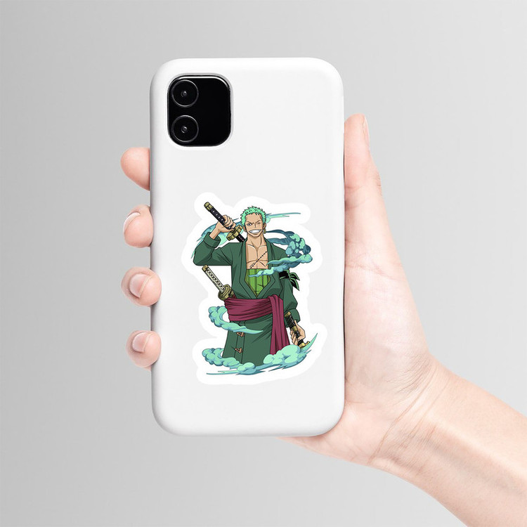 استیکر لپ تاپ و موبایل بووم طرح Anime One Piece مدل Zoro کد TR128