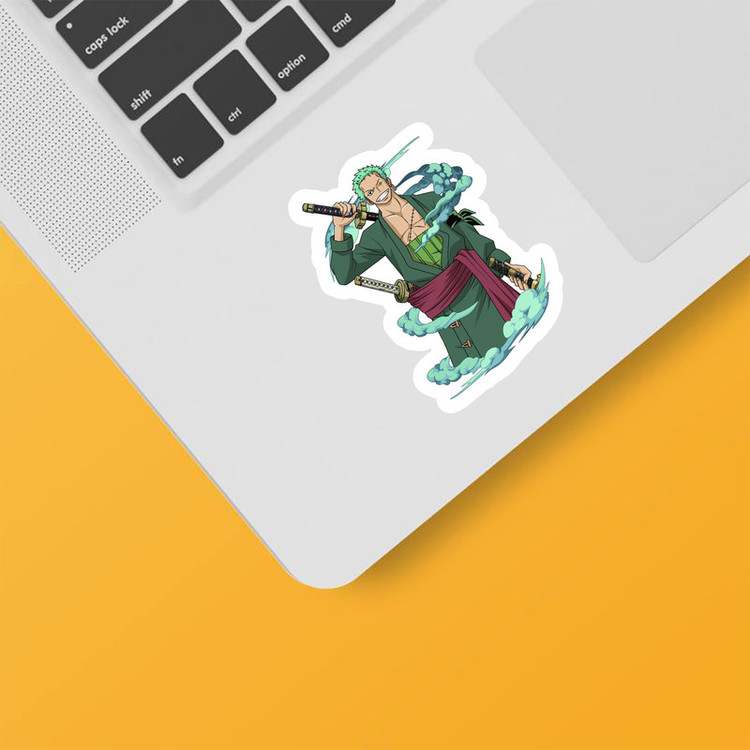 استیکر لپ تاپ و موبایل بووم طرح Anime One Piece مدل Zoro کد TR128