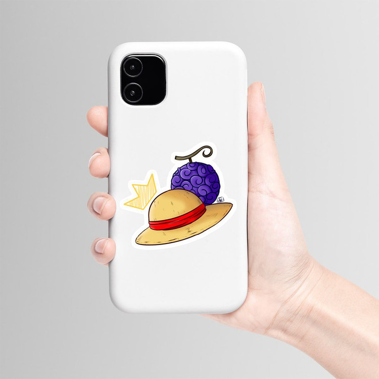 استیکر لپ تاپ و موبایل بووم طرح Anime One Piece مدل Hat کد TR118
