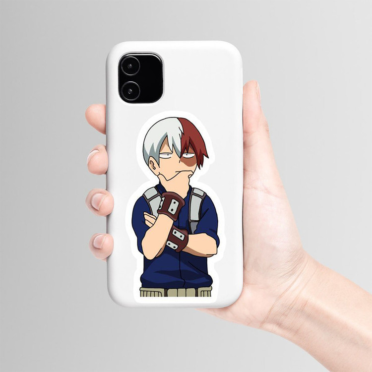 استیکر لپ تاپ و موبایل بووم طرح Anime My Hero Academy مدل Todoroki کد TR111