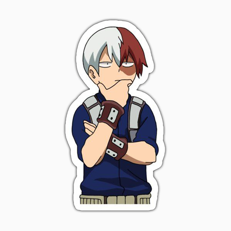 استیکر لپ تاپ و موبایل بووم طرح Anime My Hero Academy مدل Todoroki کد TR111
