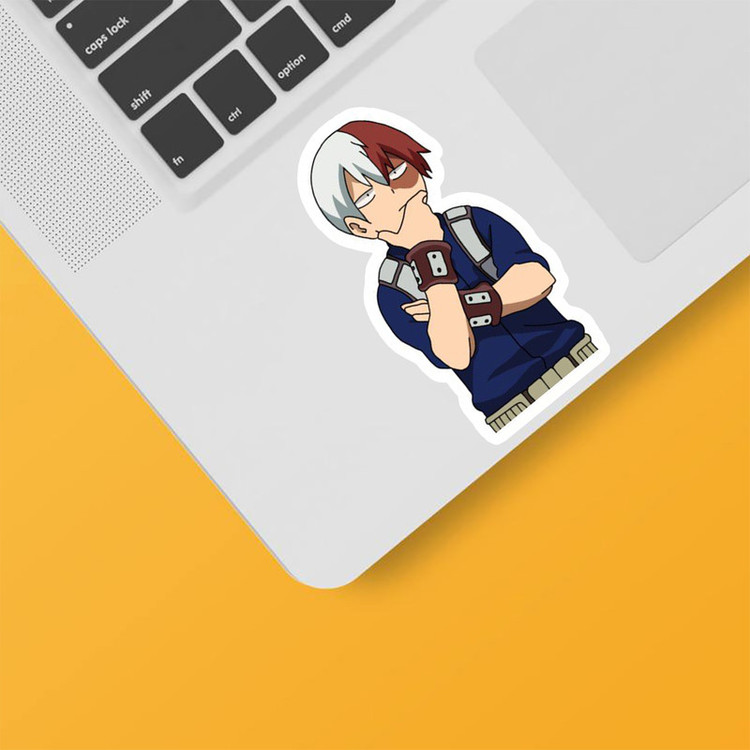 استیکر لپ تاپ و موبایل بووم طرح Anime My Hero Academy مدل Todoroki کد TR111