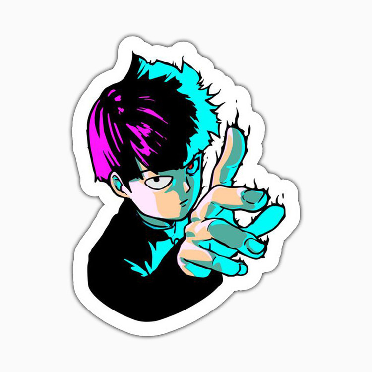 استیکر لپ تاپ و موبایل بووم طرح Anime Mob Psyco 100 مدل Kageyama کد TR110