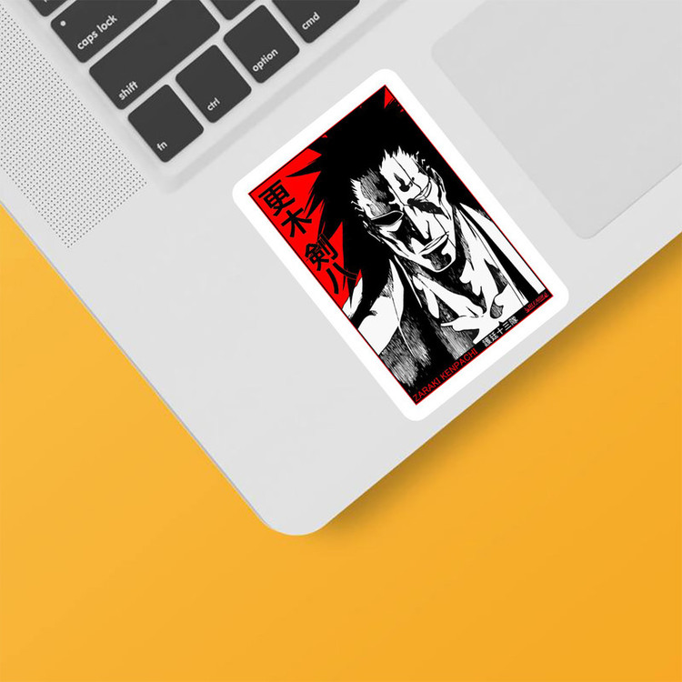 استیکر لپ تاپ و موبایل بووم طرح Anime Bleach مدل Zaraki کد TR08