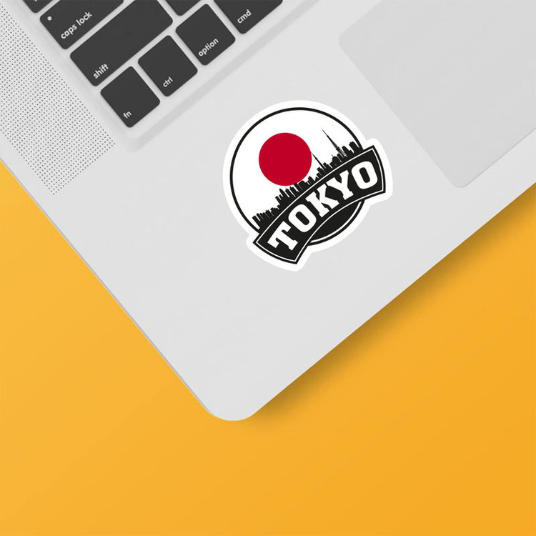 استیکر لپ تاپ و موبایل بووم طرح Tokyo کد PS45