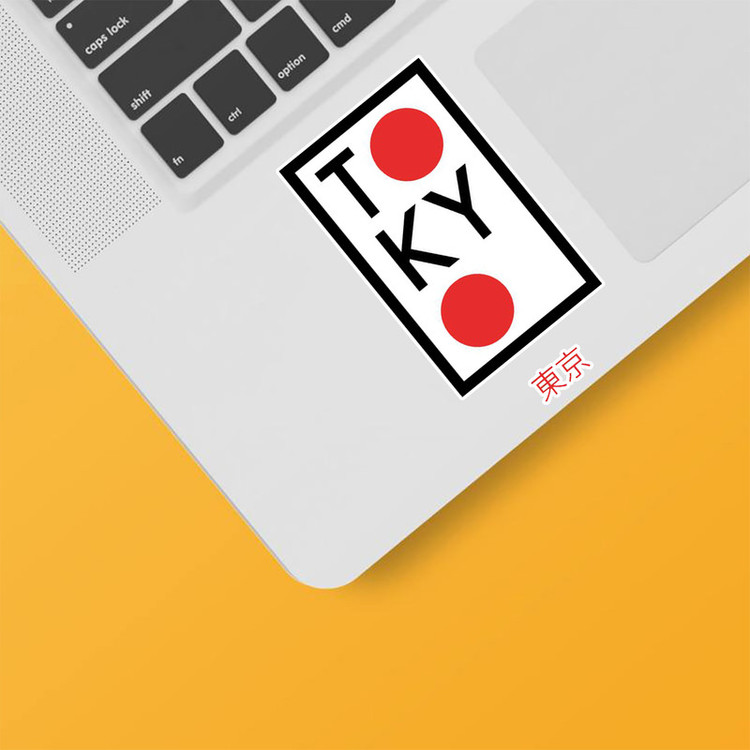 استیکر لپ تاپ و موبایل بووم طرح Tokyo کد PS44