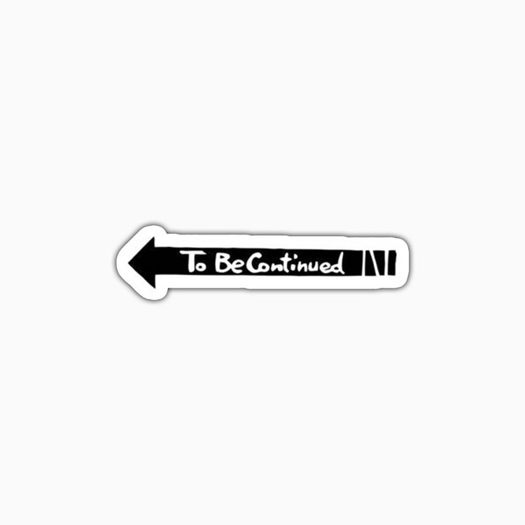 استیکر لپ تاپ و موبایل بووم طرح To Be Contiued کد PS43