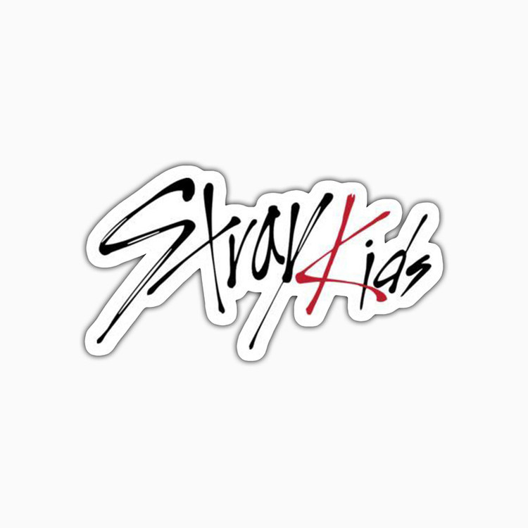 استیکر لپ تاپ و موبایل بووم طرح نوشته مدل Stray Kids کد PS32