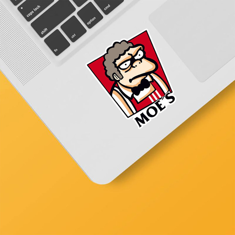 استیکر لپ تاپ و موبایل بووم طرح Moes کد PS31