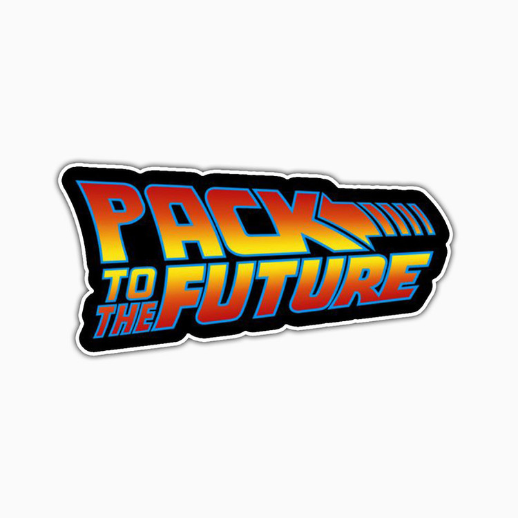 استیکر لپ تاپ و موبایل بووم طرح لوگو Pack To The Future کد PS30