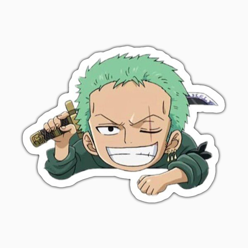 استیکر لپ تاپ و موبایل بووم طرح Anime One Piece مدل Zoro کد PS12