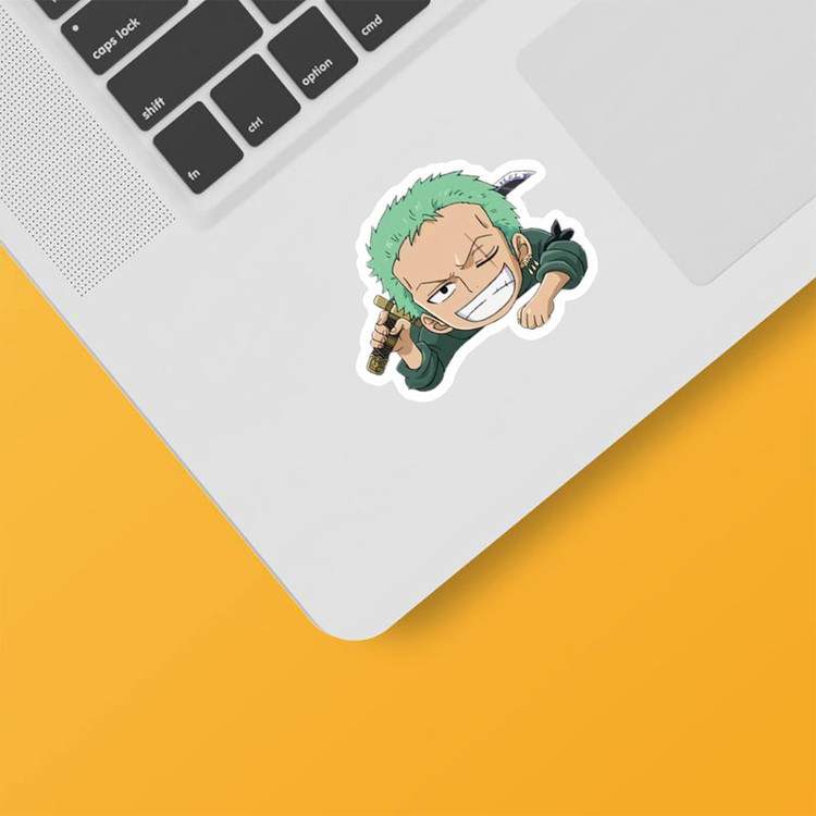 استیکر لپ تاپ و موبایل بووم طرح Anime One Piece مدل Zoro کد PS12