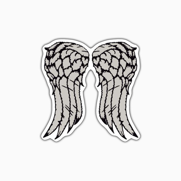 استیکر لپ تاپ و موبایل بووم طرح سریال Walkind Dead مدل Daryl Wings کد FR83