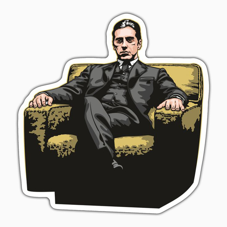 استیکر لپ تاپ و موبایل بووم طرح Michael Corleone کد ET95