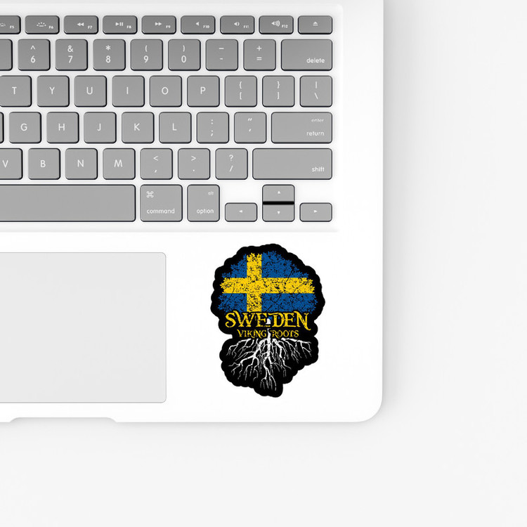 استیکر لپ تاپ و موبایل بووم طرح سریال Vikings مدل Swedish کد LB46