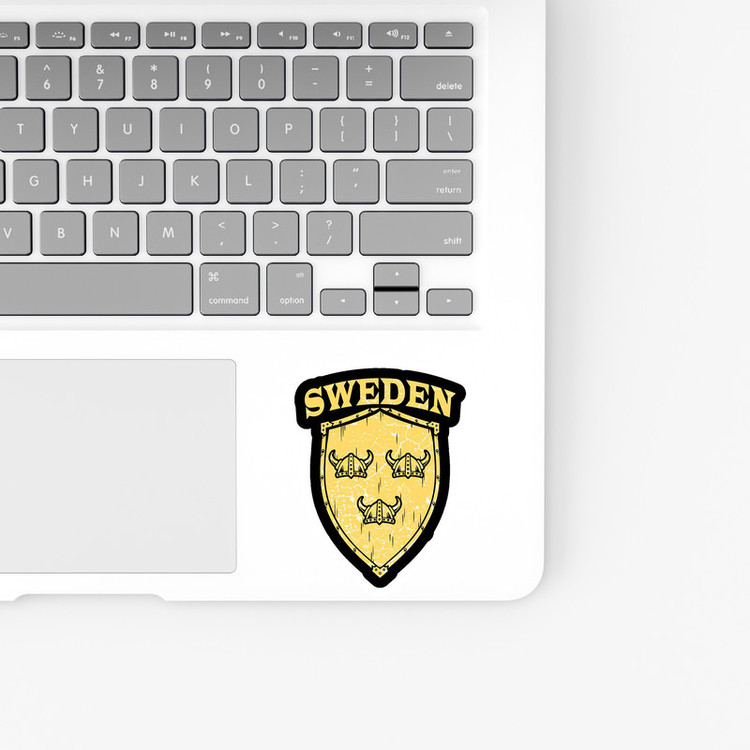 استیکر لپ تاپ و موبایل بووم طرح سریال Vikings مدل Sweden کد LB27