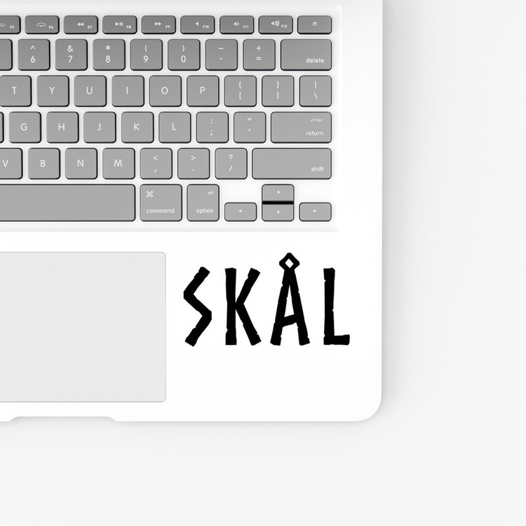 استیکر لپ تاپ و موبایل بووم طرح سریال Vikings مدل Skal کد LB26