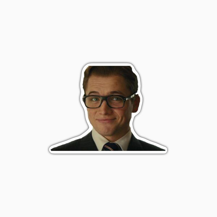استیکر لپ تاپ و موبایل بووم طرح Taron Egerton کد LB3