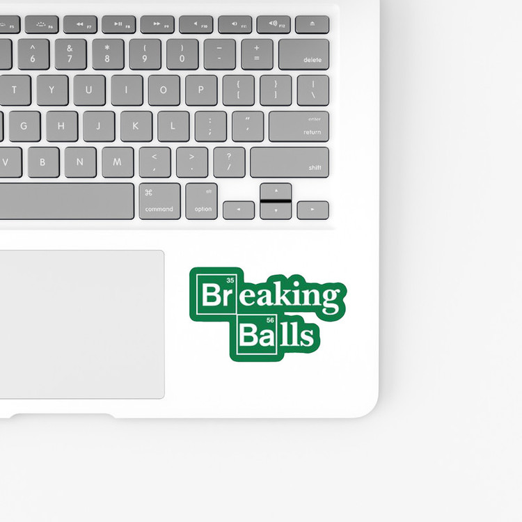 استیکر لپ تاپ و موبایل بووم طرح سریال Breaking Bad مدل Logo کد WR
