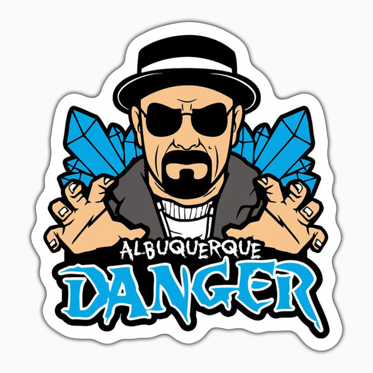 استیکر لپ تاپ و موبایل بووم طرح سریال Breaking Bad مدل Danger2 کد WR57
