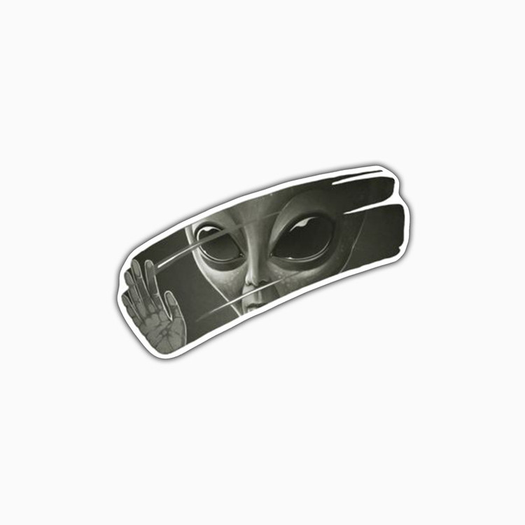 استیکر لپ تاپ و موبایل بووم طرح آدم فضایی کد WR61