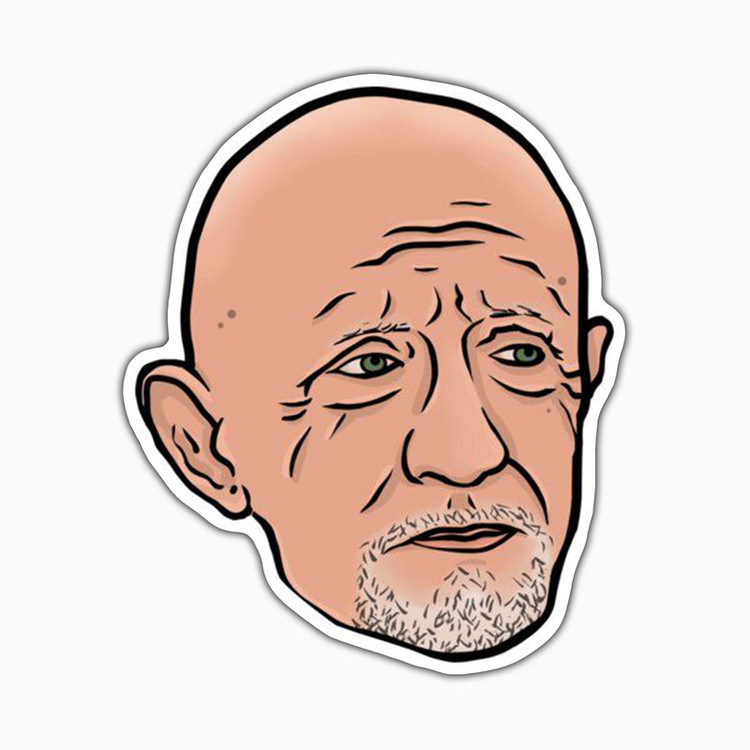 استیکر لپ تاپ و موبایل بووم طرح سریال Breaking Bad مدل Mike کد VR22