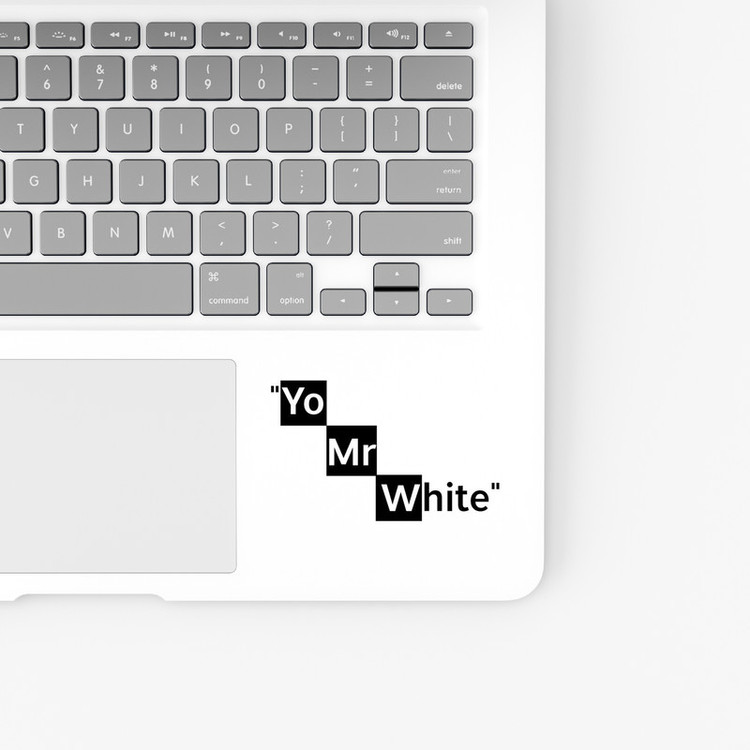 استیکر لپ تاپ و موبایل بووم طرح سریال Breaking Bad مدل YO.MR.White کد VR6