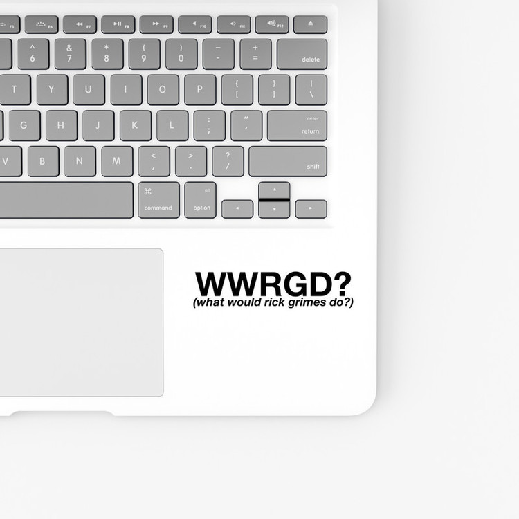 استیکر لپ تاپ و موبایل بووم طرح سریال مردگان متحرک مدل WWRGD کد FR100
