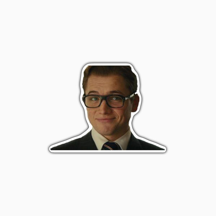 استیکر لپ تاپ و موبایل بووم طرح بازیگر مدل Taron Egerton کد FR125
