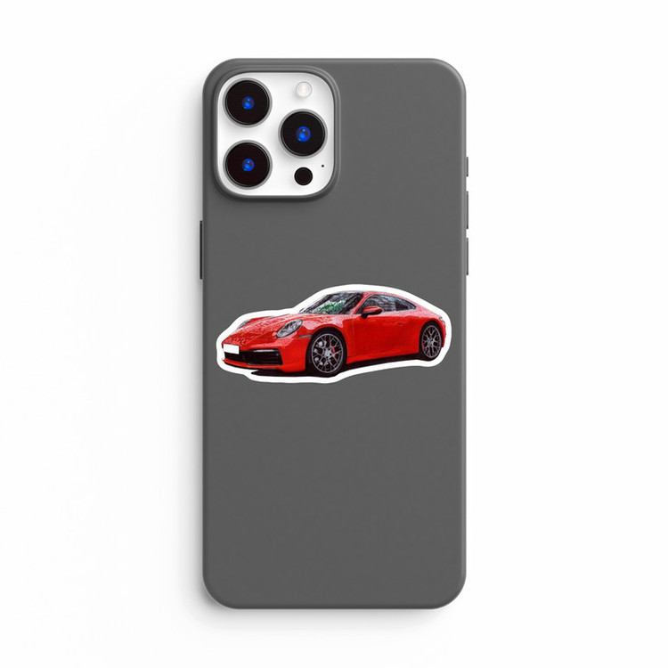 استیکر لپ تاپ و موبایل بووم طرح ماشین مدل Porsche Carrera کد UV018