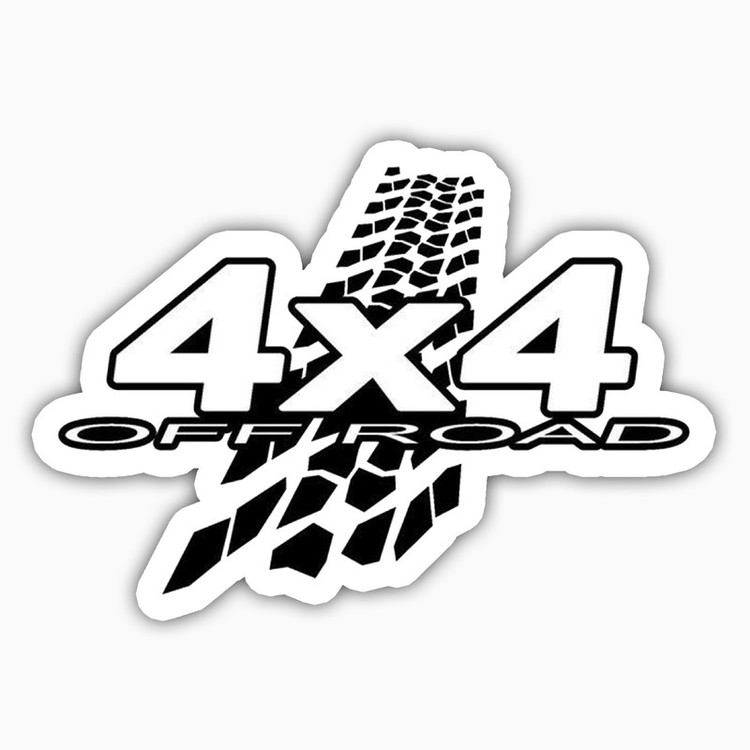 استیکر لپ تاپ و موبایل بووم طرح ماشین مدل Off Road 4x4 کد UV033