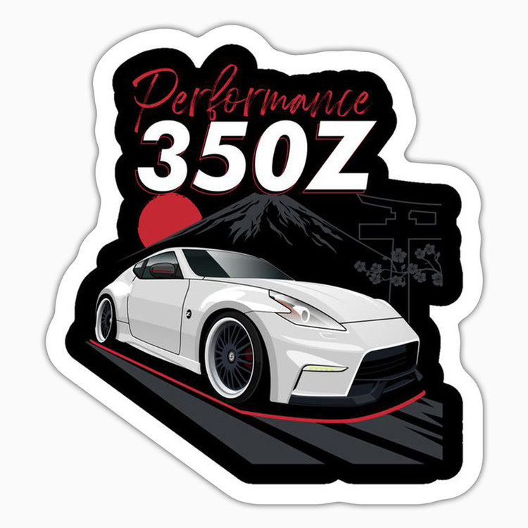 استیکر لپ تاپ و موبایل بووم طرح ماشین مدل Nissan 350z کد UV049