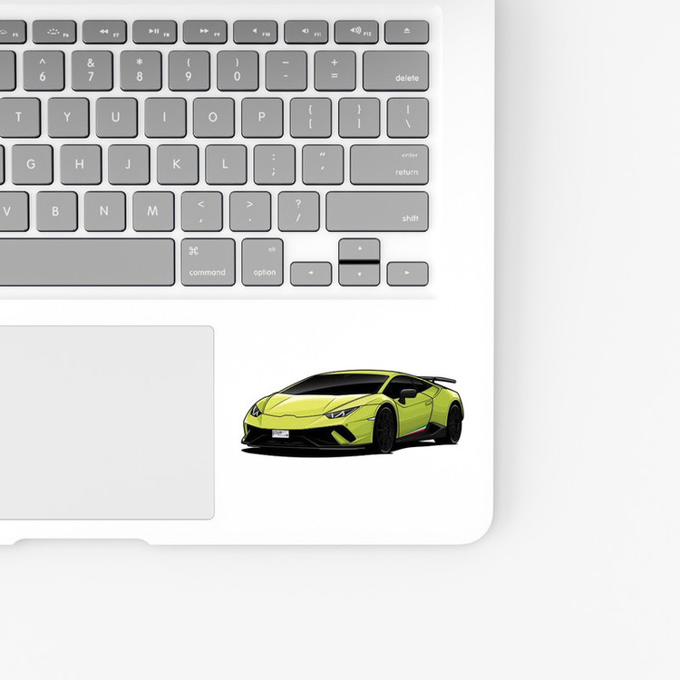 استیکر لپ تاپ و موبایل بووم طرح ماشین مدل Lamborghini کد UV078