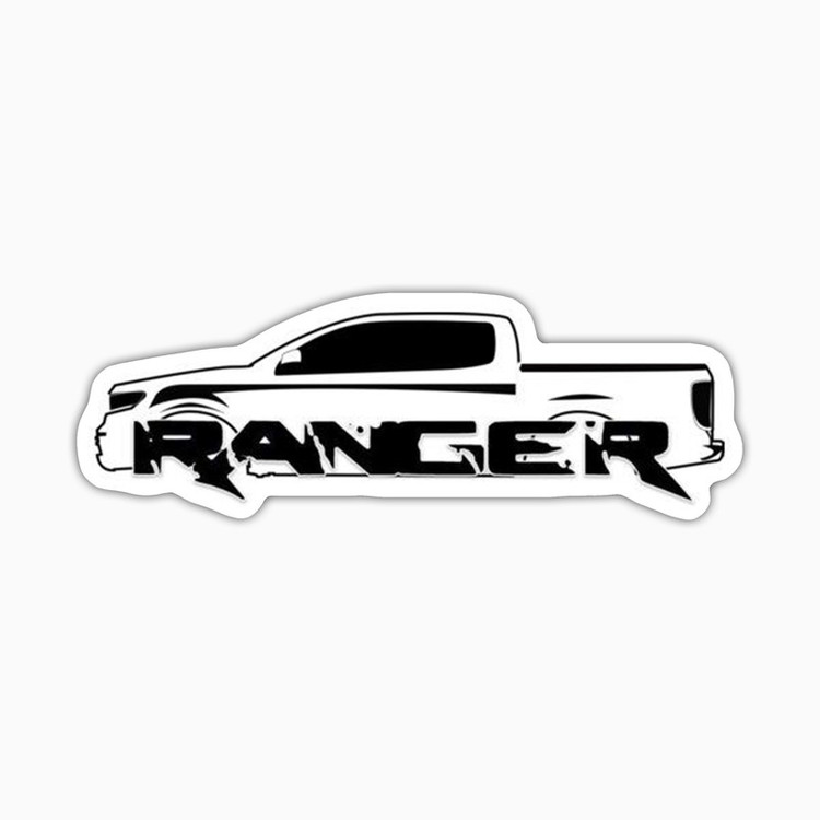 استیکر لپ تاپ و موبایل بووم طرح ماشین مدل Ford Ranger کد UV061