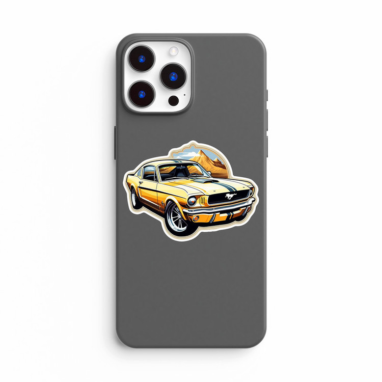 استیکر لپ تاپ و موبایل بووم طرح ماشین مدل Ford Mustang کد UV091